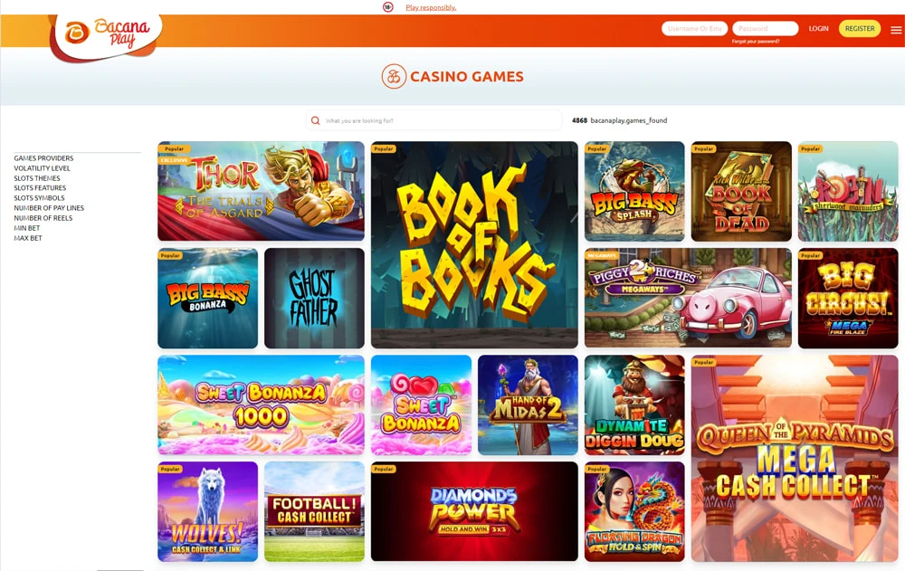 BocanaPlay página inicial